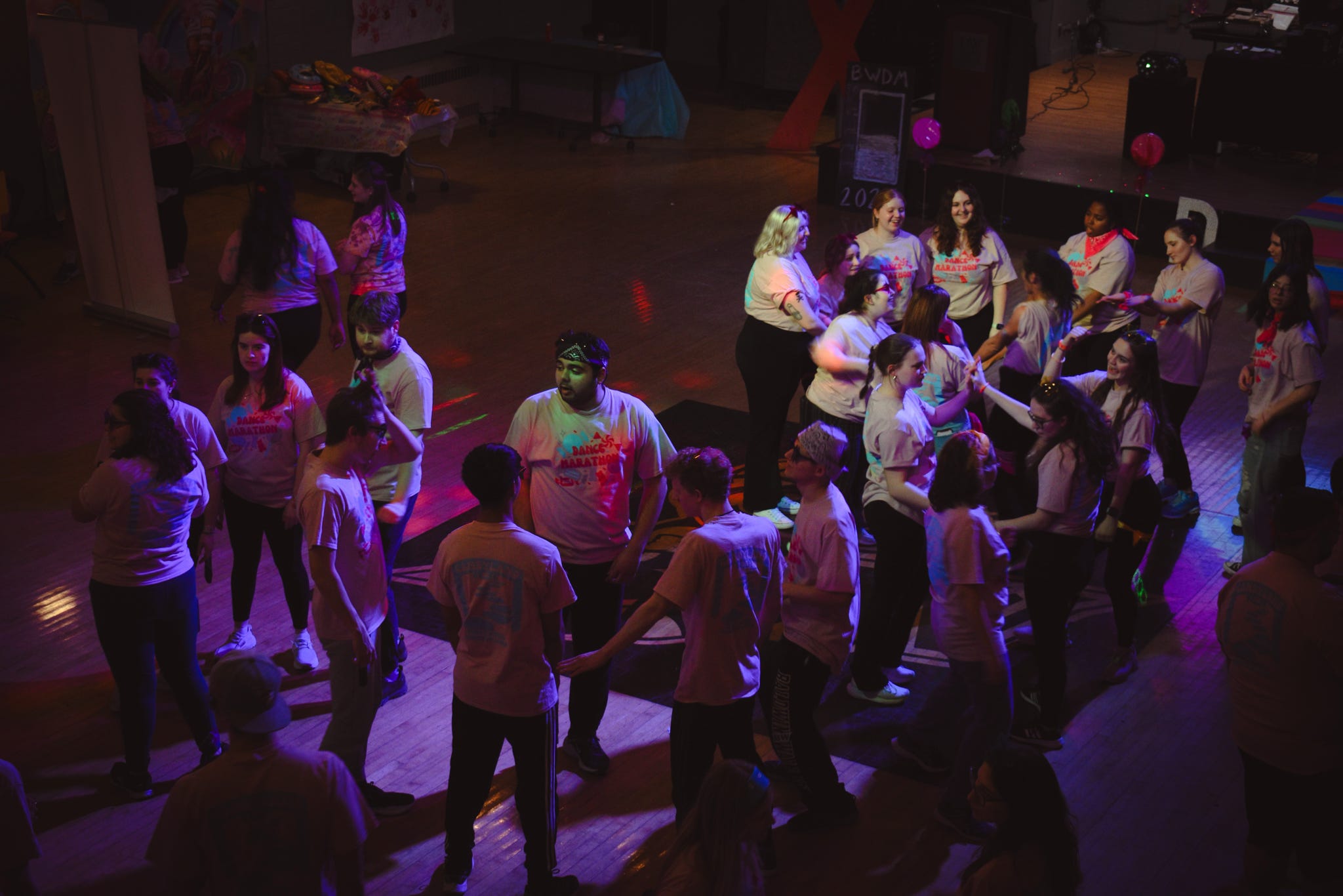 Students at a past Baldwin Wallace Dance Marathon