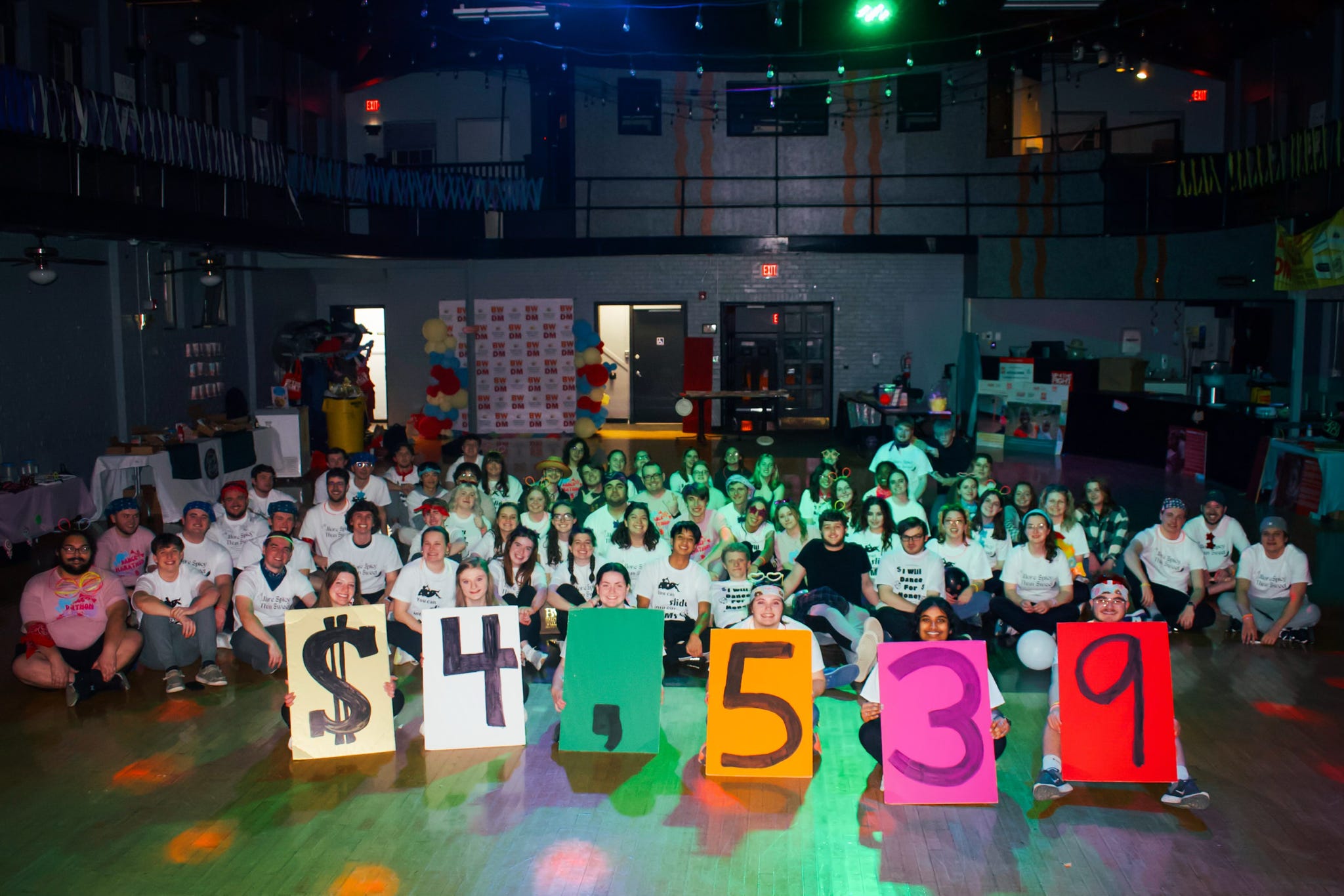 A moment from a past Baldwin Wallace Dance Marathon